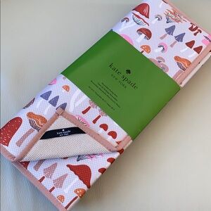 Kate spade dry mats - mushroom pattern